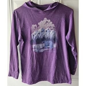 Ober Gatlinburg Tennessee Bear Shirt Youth Large Purple Long Sleeve Smoky...